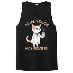 Funny Lab Cat Laboratory Chemistry PosiCharge Competitor Tank