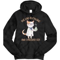 Funny Lab Cat Laboratory Chemistry Tie Dye Hoodie