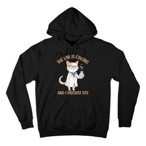 Funny Lab Cat Laboratory Chemistry Tall Hoodie