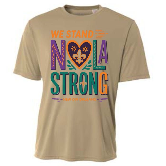 Funny Louisiana Culture T Vintag Stand Nola Strong Appare Cooling Performance Crew T-Shirt