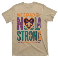 Funny Louisiana Culture T Vintag Stand Nola Strong Appare T-Shirt