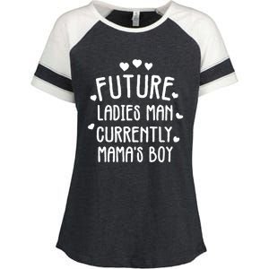 Future Ladies Current Mama's Cute Love Mom Gift Enza Ladies Jersey Colorblock Tee