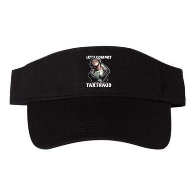 Funny Lets Commit Tax Fraud Monkey Outfit Tax Day Sayings Visor