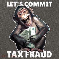 Funny Lets Commit Tax Fraud Monkey Outfit Tax Day Sayings Cotton Canvas Backpack