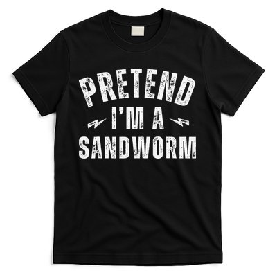 Funny Lazy Costume Last Minute Pretend IM A Sandworm T-Shirt