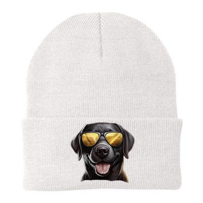 Funny Labrador Colorful Graffiti Dog Lover Knit Cap Winter Beanie