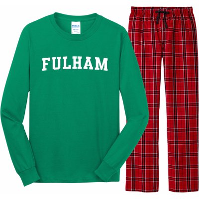 Fulham London Classic Long Sleeve Pajama Set