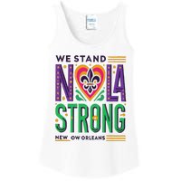 Funny Louisiana Culture T Vintag We Stand Nola Strong Appare Ladies Essential Tank