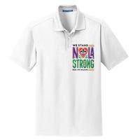 Funny Louisiana Culture T Vintag We Stand Nola Strong Appare Dry Zone Grid Polo