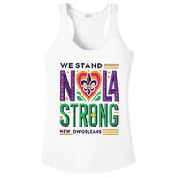 Funny Louisiana Culture T Vintag We Stand Nola Strong Appare Ladies PosiCharge Competitor Racerback Tank