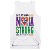 Funny Louisiana Culture T Vintag We Stand Nola Strong Appare Tank Top