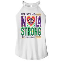 Funny Louisiana Culture T Vintag We Stand Nola Strong Appare Women's Perfect Tri Rocker Tank