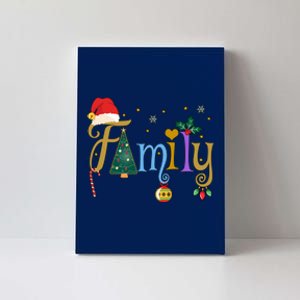 Family Letters Christmas Style Love My Family Christmas Canvas