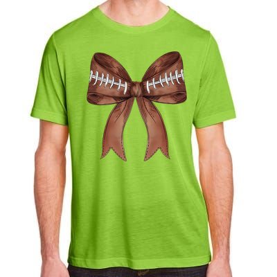 Football Lover Cute Bow Fall Adult ChromaSoft Performance T-Shirt