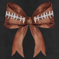 Football Lover Cute Bow Fall 7 Panel Mesh Trucker Snapback Hat