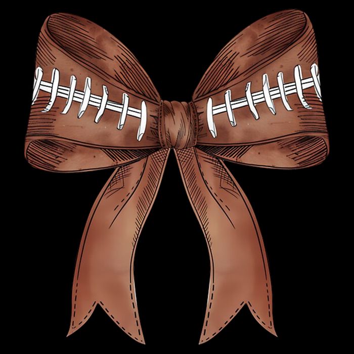Football Lover Cute Bow Fall Flatbill Hat