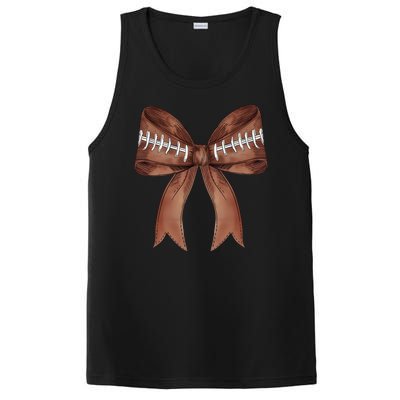 Football Lover Cute Bow Fall PosiCharge Competitor Tank