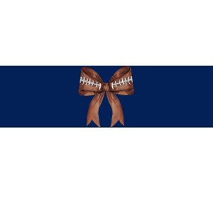 Football Lover Cute Bow Fall Bumper Sticker