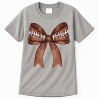 Football Lover Cute Bow Fall Tall T-Shirt