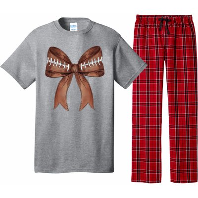 Football Lover Cute Bow Fall Pajama Set