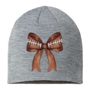 Football Lover Cute Bow Fall Sustainable Beanie