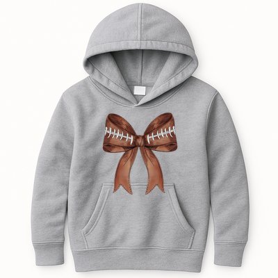 Football Lover Cute Bow Fall Kids Hoodie