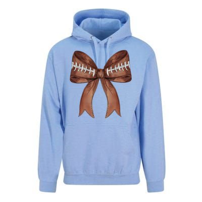 Football Lover Cute Bow Fall Unisex Surf Hoodie