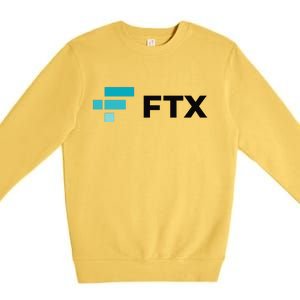 FTX Logo Crypto Cryptocurrency FTT Coin Premium Crewneck Sweatshirt