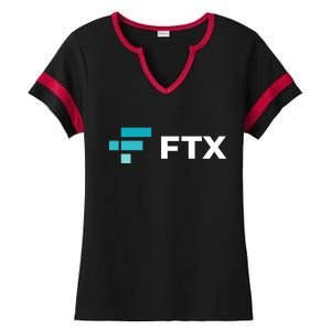 FTX Logo Crypto Cryptocurrency FTT Coin Ladies Halftime Notch Neck Tee