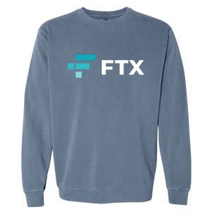 FTX Logo Crypto Cryptocurrency FTT Coin Garment-Dyed Sweatshirt