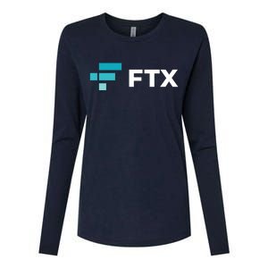 FTX Logo Crypto Cryptocurrency FTT Coin Womens Cotton Relaxed Long Sleeve T-Shirt