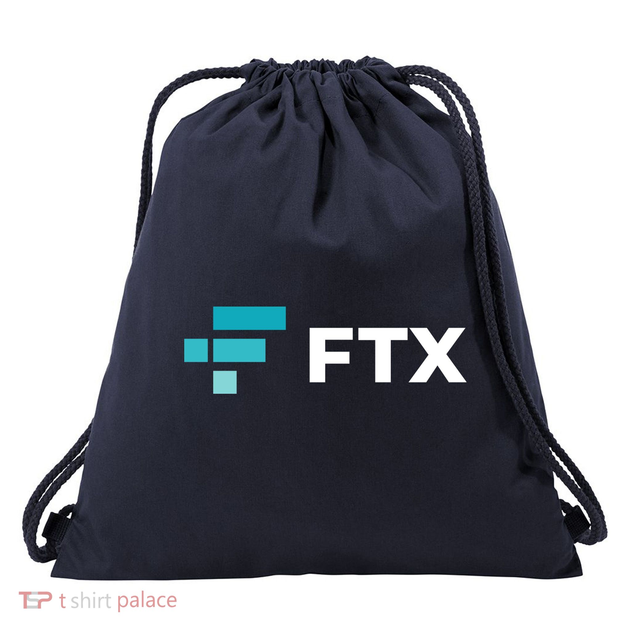 FTX Logo Crypto Cryptocurrency FTT Coin Drawstring Bag