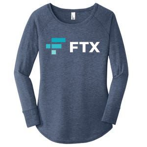 FTX Logo Crypto Cryptocurrency FTT Coin Women's Perfect Tri Tunic Long Sleeve Shirt