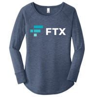 FTX Logo Crypto Cryptocurrency FTT Coin Women's Perfect Tri Tunic Long Sleeve Shirt