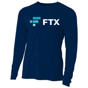 FTX Logo Crypto Cryptocurrency FTT Coin Cooling Performance Long Sleeve Crew