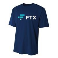 FTX Logo Crypto Cryptocurrency FTT Coin Performance Sprint T-Shirt