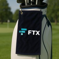 FTX Logo Crypto Cryptocurrency FTT Coin Golf Towel