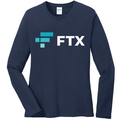 FTX Logo Crypto Cryptocurrency FTT Coin Ladies Long Sleeve Shirt