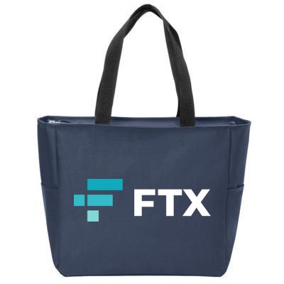 FTX Logo Crypto Cryptocurrency FTT Coin Zip Tote Bag