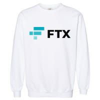 FTX Logo Crypto Cryptocurrency FTT Coin Garment-Dyed Sweatshirt