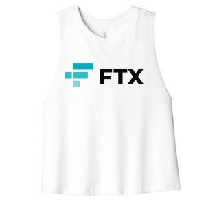 FTX Logo Crypto Cryptocurrency FTT Coin Women's Racerback Cropped Tank