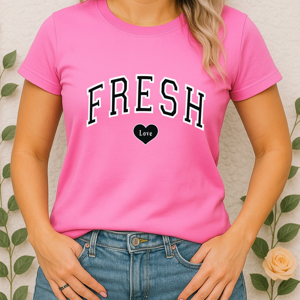 Fresh Love Clothing Fresh Love Varsity Womens T-Shirt