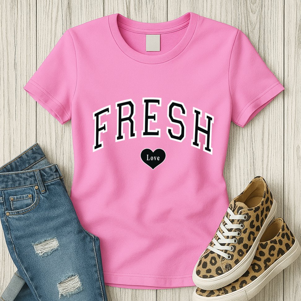 Fresh Love Clothing Fresh Love Varsity Womens T-Shirt