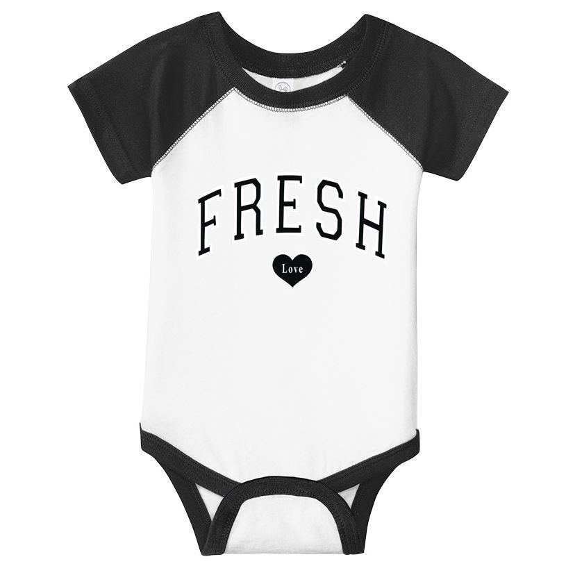 Fresh Love Clothing Fresh Love Varsity Infant Baby Jersey Bodysuit