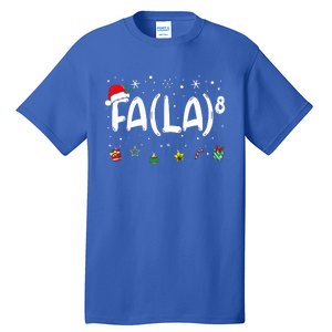 Fa (La)8 Christmas Santa Fa La Math Teacher Tall T-Shirt