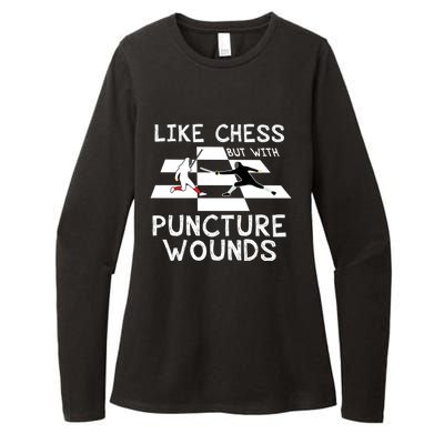 Funny Like Chess Fencing Epee Sword Gift Great Gift Womens CVC Long Sleeve Shirt