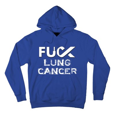 Fuck Lung Cancer Awareness Cool Gift Hoodie