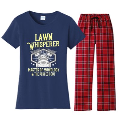 Funny Lawn Care Gift Landscaper Mowing Women's Flannel Pajama Set