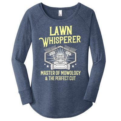 Funny Lawn Care Gift Landscaper Mowing Women's Perfect Tri Tunic Long Sleeve Shirt