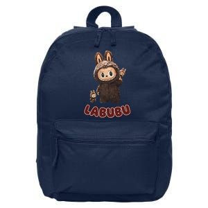 Funny Labubu Cute Labubu The Monsters Brown Meme 16 in Basic Backpack